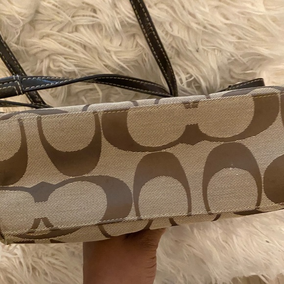 Brown Canvas Coach Tote - Picture 3 of 8